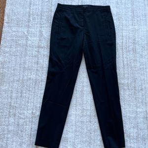 Theory slim cropped black suit pants
